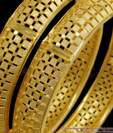 BR2007-2.8 Size Beautiful Bridal Two Gram Gold Bangle Shop Online