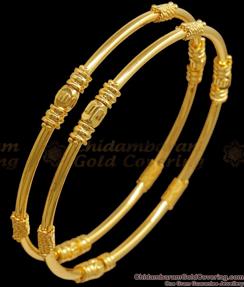 BR2010-2.4 Size South Indian One Gram Gold Thin Bangles Shop Online