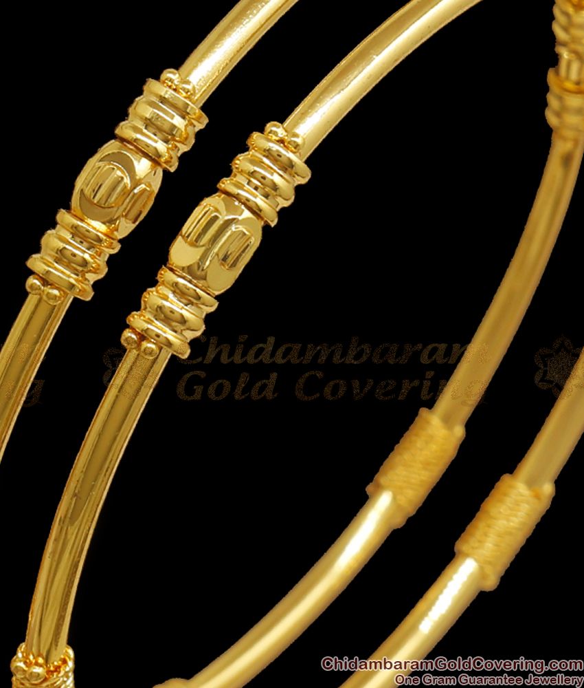 BR2010-2.4 Size South Indian One Gram Gold Thin Bangles Shop Online