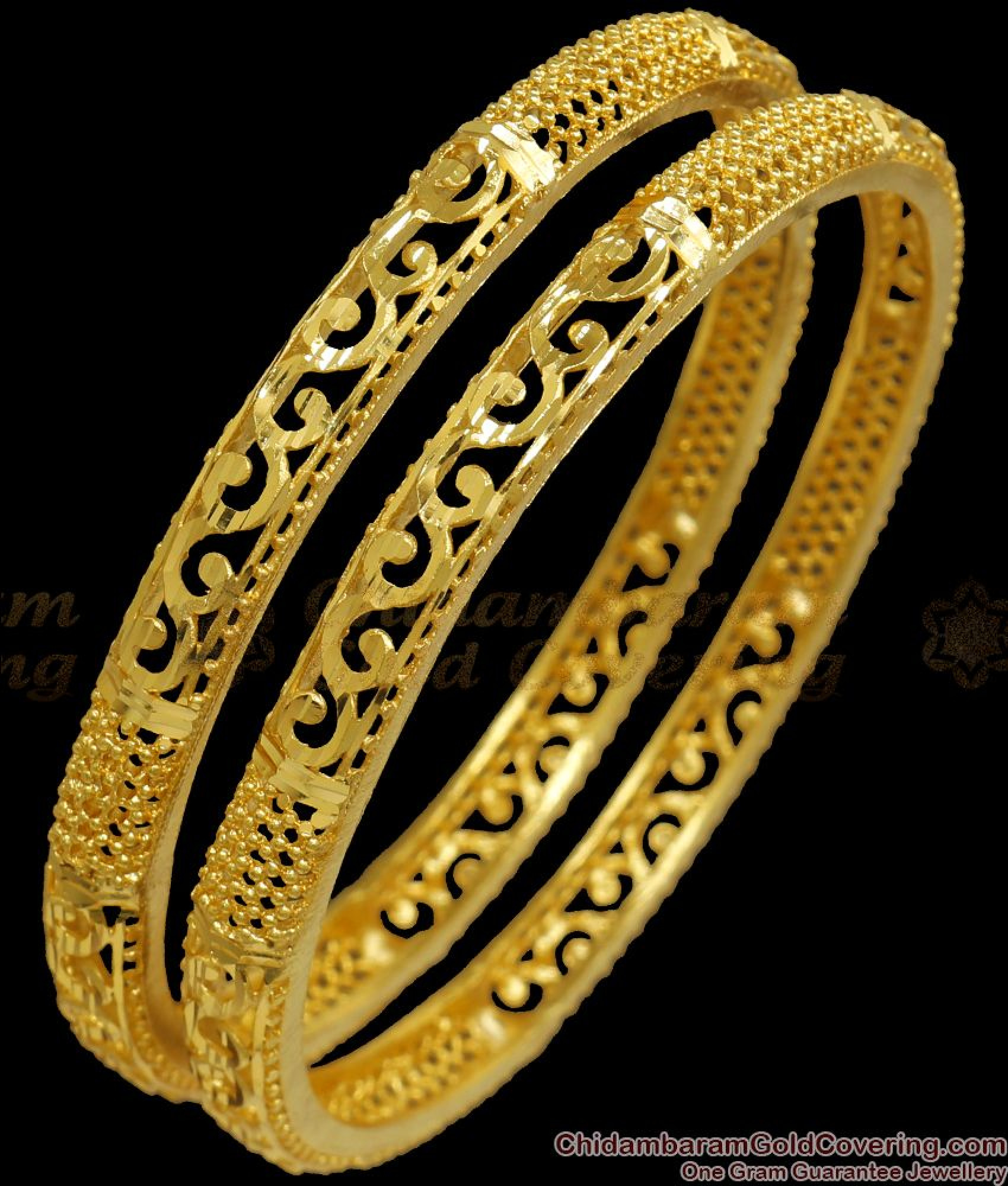 BR20142.4 Size Set Of Two 1 Gram Gold Bangle Shop Online