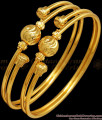 BR2023-2.8 Latest One Gram Gold Bangles Balls Design 3 Layer