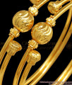 BR2023-2.4 Latest One Gram Gold Bangles Balls Design 3 Layer