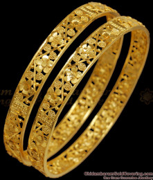 BR2033-2.6 Beautiful Forming Gold Bangles Design