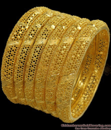 BR2042-2.8 Beautiful Two Gram Gold Bangles Net Pattern For Marriage BR2042-2.8 Beautiful Two Gram Gold Bangles Net Pattern For Marriage