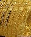 BR2042-2.6 Beautiful Two Gram Gold Bangles Net Pattern For Marriage