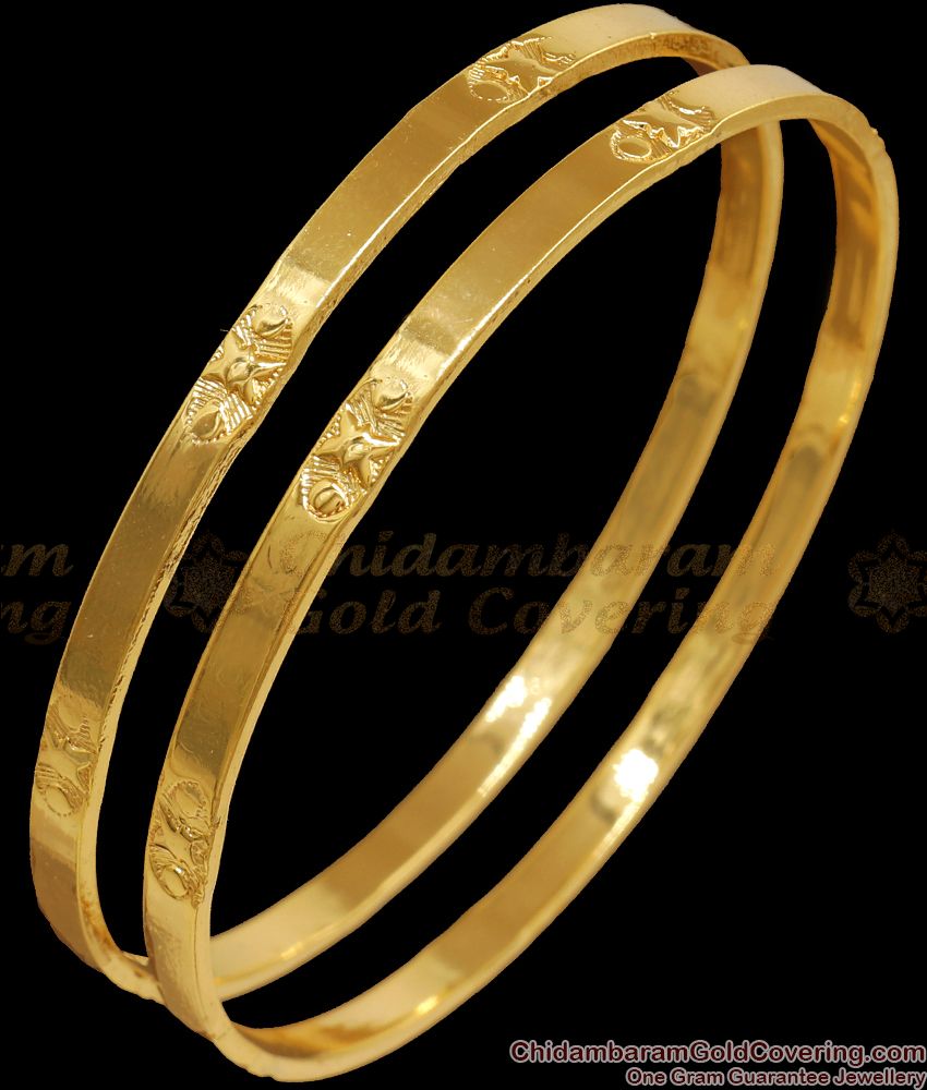 BR2046-2.8 Set of 2 Impon Gold Bangle Specially Crafted for Daily Use