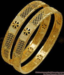 BR2064-2.8 Size Floral Pattern Gold Imitation Bangle Designs Online BR2064-2.8 Size Floral Pattern Gold Imitation Bangle Designs Online