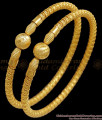 BR2068-2.8 Size Spiral Ball Design 1 Gram Gold Bangle Collections