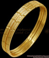 BR2070-2.8 Size Set Of Four Thin Plain Gold Bangles Shop Online
