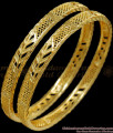BR2072-2.10 Size Set Of 2 Imitation Gold Kerala Bangles Pattern