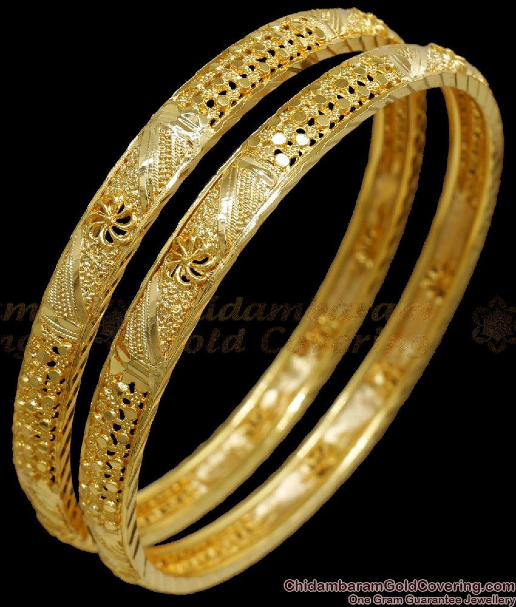 BR2074-2.10 Size 1 Gram Office Wear Gold Bangle Collections For Women