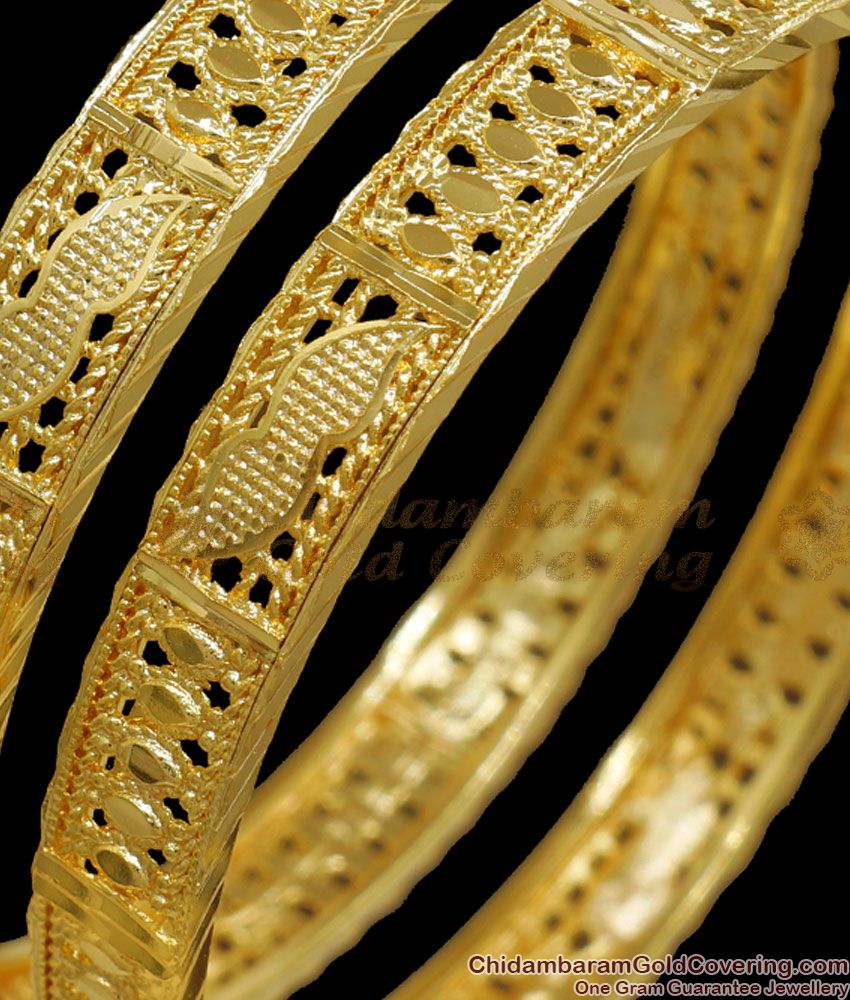 BR2075-2.4 Size South Indian Kerala Bridal Gold Bangles Design Shop Online