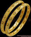 BR2076-2.8 Size Set Of 2 Daily Wear Gold Bangles Online Jewelry Collection