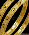 BR2076-2.8 Size Set Of 2 Daily Wear Gold Bangles Online Jewelry Collection