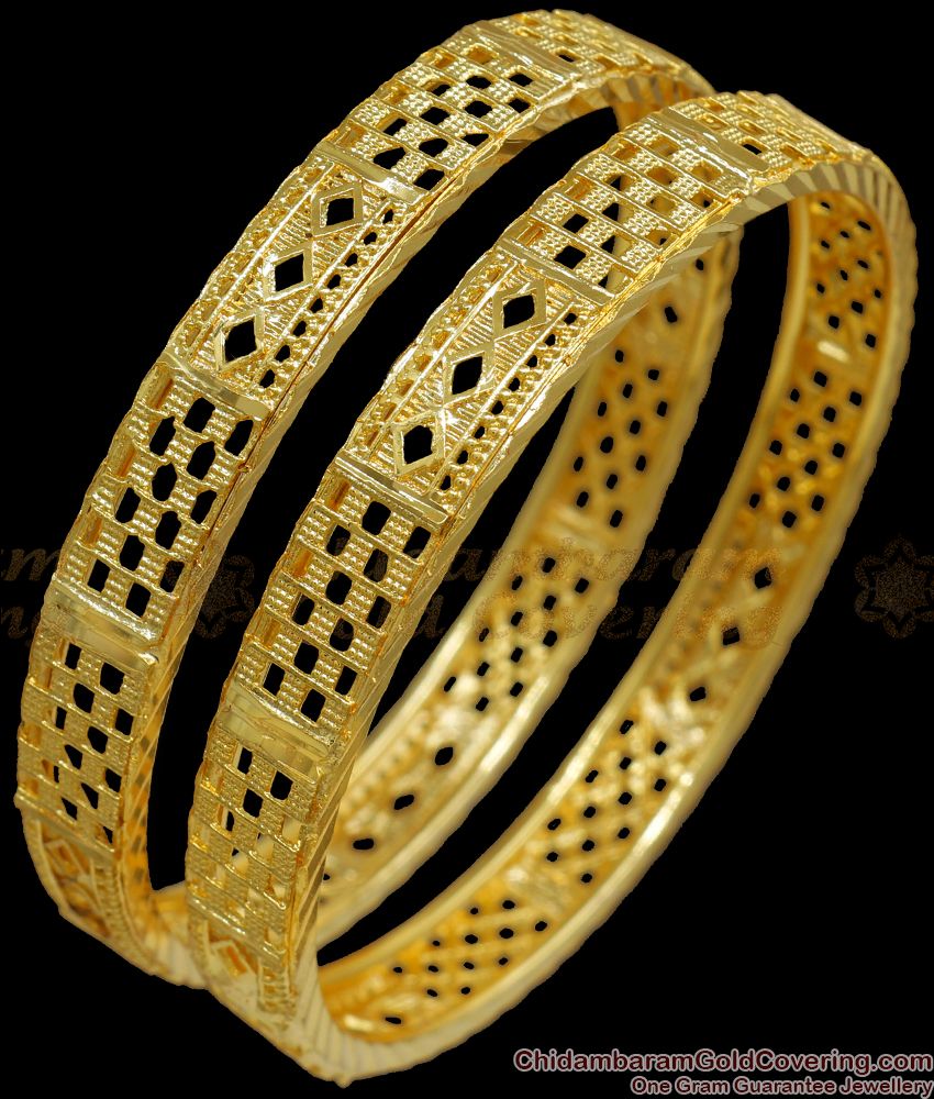 BR2080-2.8 Size New Arrival Gold Imitation Bangle Net Pattern Shop Online