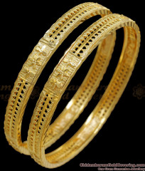 BR2083-2.4 Size Kerala Design Light Weight Gold Bangles Shop Online BR2083-2.4 Size Kerala Design Light Weight Gold Bangles Shop Online