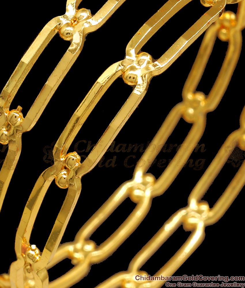 BR2086-2.4 Size Plain Gold  Plated Bangles Daily Wear Collections 