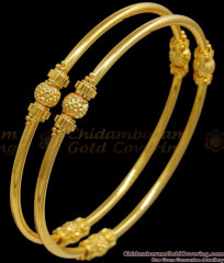 BR2103-2.10 Size Set of Two Daily Wear Gold Bangle Collections BR2103-2.10 Size Set of Two Daily Wear Gold Bangle Collections