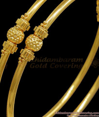 BR2103-2.10 Size Set of Two Daily Wear Gold Bangle Collections BR2103-2.10 Size Set of Two Daily Wear Gold Bangle Collections