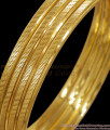 BR2140-2.10 Size Set of 4 One Gram Gold Bangles For Daily Use