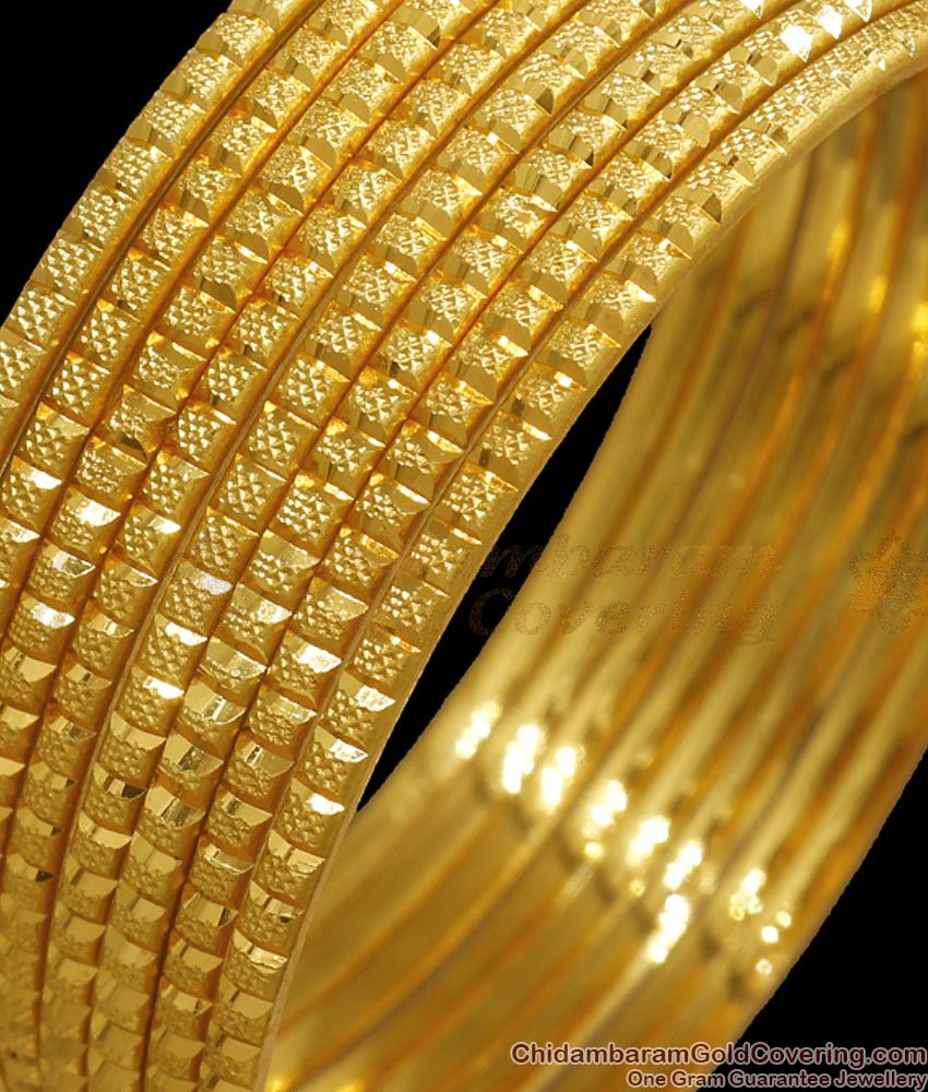 BR2143-2.8 Size Non Guarantee 8 Pieces Thin Gold Bangle Designs Shop Online