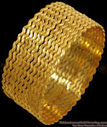 BR2144 2.10 Size Non Guarantee Set Of 12 Gold Neli Bangle Design