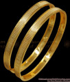 BR2156-2.10 Size New Plain Full Gold Plated Bangles Daily Wear Collections