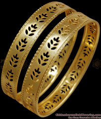 BR2157-2.6 Size Leaf Printed Gold Imitation Bangles Bridal Collections BR2157-2.6 Size Leaf Printed Gold Imitation Bangles Bridal Collections