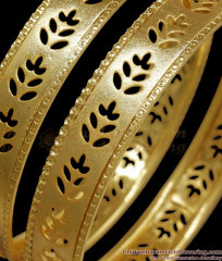 BR2157-2.6 Size Leaf Printed Gold Imitation Bangles Bridal Collections BR2157-2.6 Size Leaf Printed Gold Imitation Bangles Bridal Collections