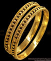 BR2187-2.4 Traditional Black Beads Karugamani Gold Plated Bangle Designs Online