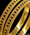 BR2187-2.8 Traditional Black Beads Karugamani Gold Plated Bangle Designs Online