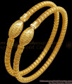 BR2201-2.8 Size Stylish Kada Type Gold Plated Bangles Set Of Two