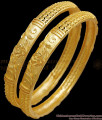 BR2203-2.8 Size Two Gram Gold Bangles Swastic Design Bridal Collections