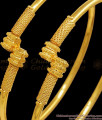 BR2210-2.8 Set Of Two One Gram Gold Kambi Bangles For Daily Use Threaded Collections