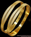 BR2226-2.4 Set Of Two Attractive 22Kt Gold Rhodium Bangles Casual Wear