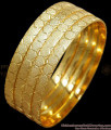 BR2233-2.8 Size Set Of Four Matt Finish Gold Bangle Regular Wear Collections