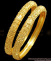 BR2234-2.6 Size Hollow Two Gram Gold Bangle Calcutta Bridal Jewelry Collections