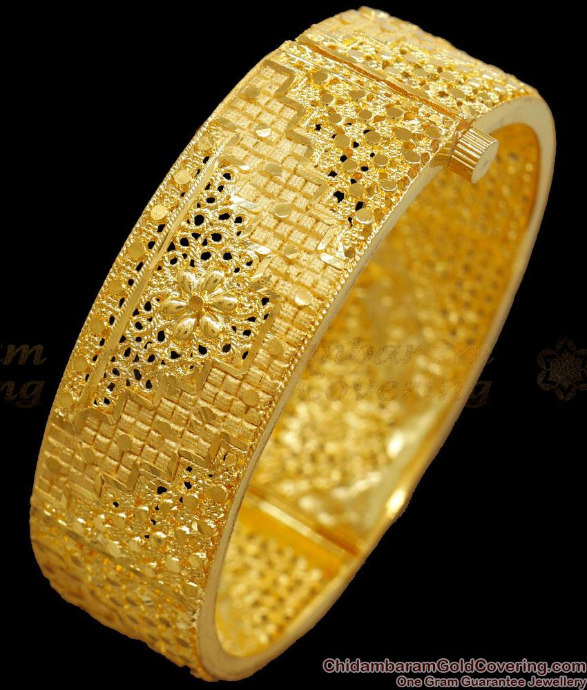 BR2236-2.4 Size Screw Type Forming Grand Kada Bangles 2 Gram Bridal Jewelry