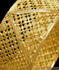 BR2239-2.4 Size Mini Floral Petals 1 Gram Gold Kada Bangles Arabic Collections BR2239-2.4 Size Mini Floral Petals 1 Gram Gold Kada Bangles Arabic Collections