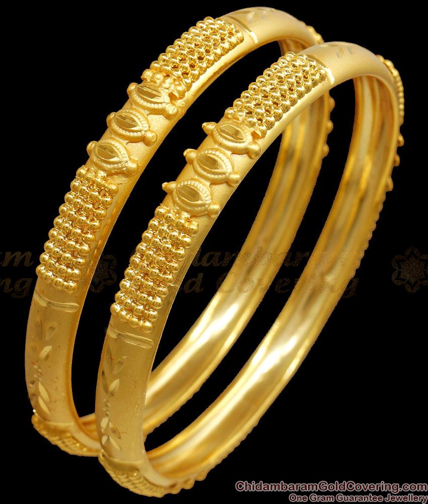 BR2245-2.10 Size Womens Fashion 24K Gold Forming Bangle Bridal Collections