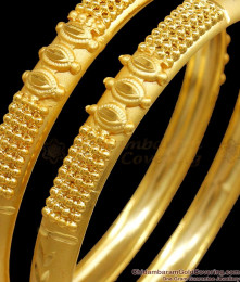 BR2245-2.4 Size Womens Fashion 24K Gold Forming Bangle Bridal Collections
