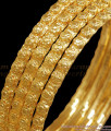 BR2284-2.4 One Gram Gold Bangles Dotted Designs Daily Wear Collections