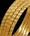 BR2284-2.10 One Gram Gold Bangles Dotted Designs Daily Wear Collections