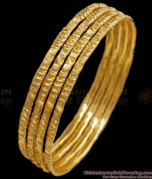 BR2289-2.8 Size Regular Wear Set Of 4 Gold Imitation Bangle Designs BR2289-2.8 Size Regular Wear Set Of 4 Gold Imitation Bangle Designs