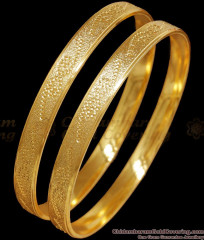 BR2291-2.4 Laser Embossed Matt Pattern Gold Plated Bangles Shop Online BR2291-2.4 Laser Embossed Matt Pattern Gold Plated Bangles Shop Online