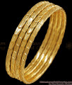 BR2294-2.6 Set Of Four Attractive Daily Wear Gold Bangles Shop Online