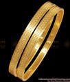 BR2302-2.4 New 1 Gram Gold Bangles Light Weight Designs Shop Online