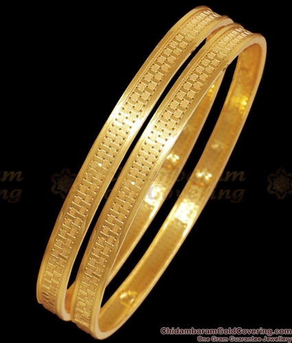 BR2302 2.8 New 1 Gram Gold Bangles Light Weight Designs Shop Online