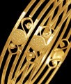 BR2304-2.6 Traditional Plain Gold Bangles Lakshmi Coin Designs Shop Online