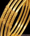 BR2305-2.6 Thick Real Gold Tone Bangles Set Of Four Regular Use Collections
